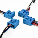 Charging connection wiring harness and cables for cleaning and service robots