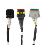 Main wiring harness for harvester display control