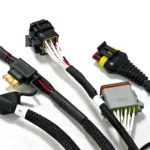 Main wiring harness for harvester display control