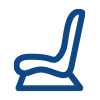 High-speed rail seat